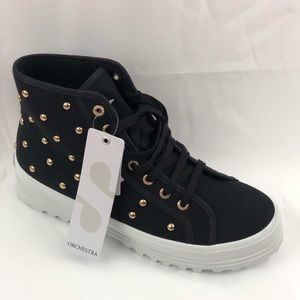 Superga Alpina Cot Stud High Top Sneaker